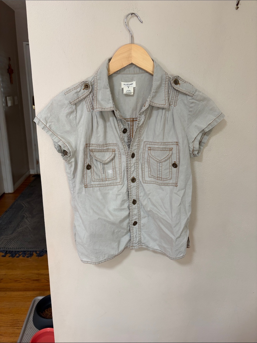 Y2K safari shirt